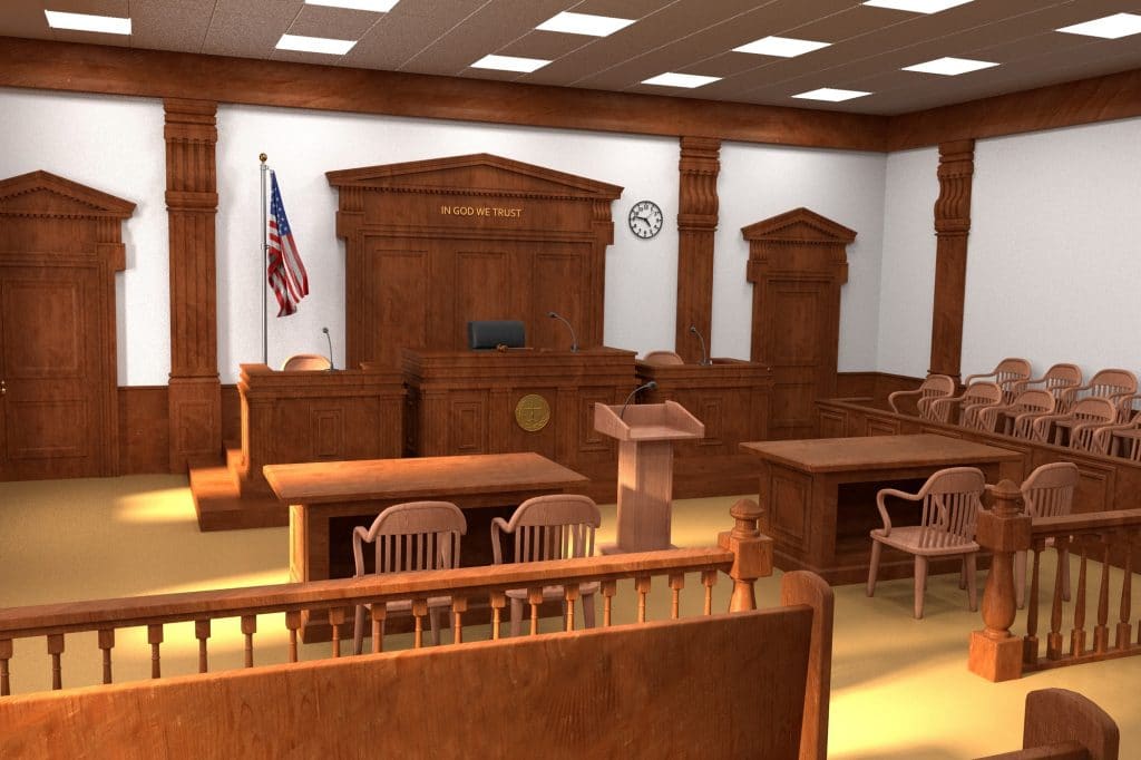 top ten things jurors should do, courtroom shot where jurors sit