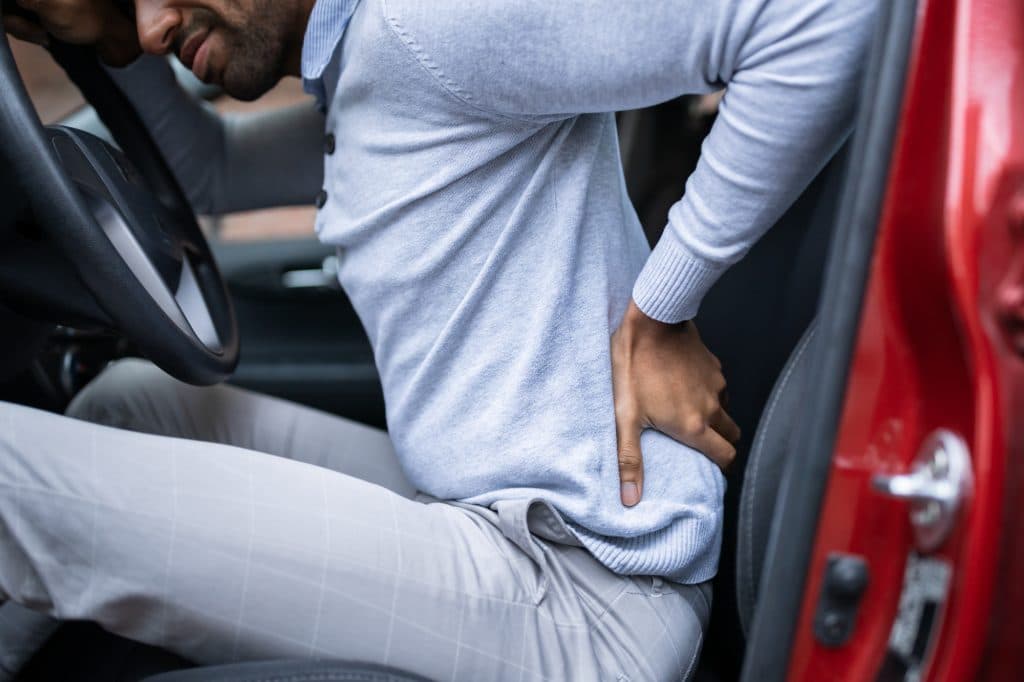 What to do after a car accident: assess your injuries before exiting the vehicle.